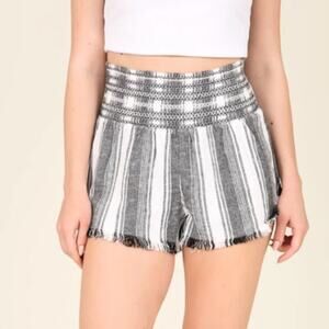 NWOT Rewash Smocked Linen Shorts Flowy High-Rise